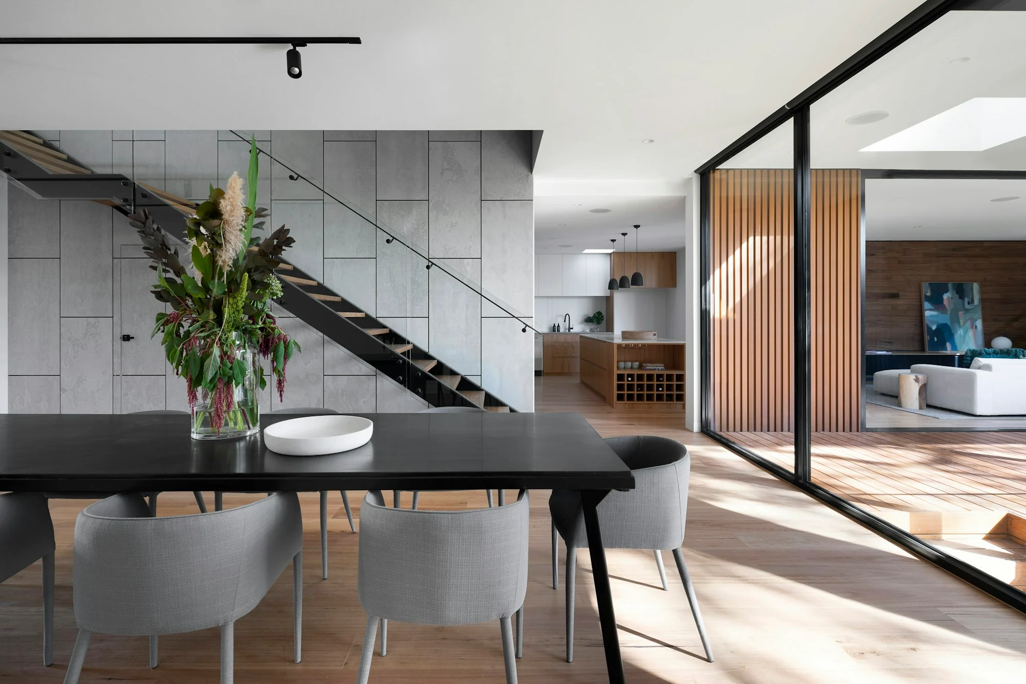 Architectural details of a contemporary space